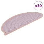 Tappeti Autoadesivi Scale Aspetto Sisal 30 pz 65x21x4 cm Rosa