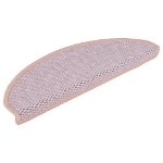 Tappeti Autoadesivi Scale Aspetto Sisal 30 pz 65x21x4 cm Rosa