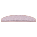 Tappeti Autoadesivi Scale Aspetto Sisal 30 pz 65x21x4 cm Rosa