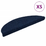 Tappetini Adesivi per Scale 5 pz Navy 56x17x3 cm Agugliati