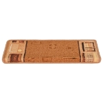 Tappetini Autoadesivi per Scale 15 pz 65x21x4 cm Beige