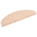 Tappetini Autoadesivi per Scale 15 pz 65x21x4 cm Crema