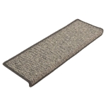 Tappetini Autoadesivi per Scale 15 pz 65x21x4 cm Grigi e Beige