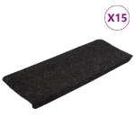 Tappetini Autoadesivi per Scale 15 pz 65x24,5x3,5 cm Antracite