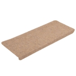 Tappetini Autoadesivi per Scale 15 pz 65x24,5x3,5 cm Beige