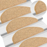Tappetini Autoadesivi per Scale 15 pz Arancioni 65x21x4 cm