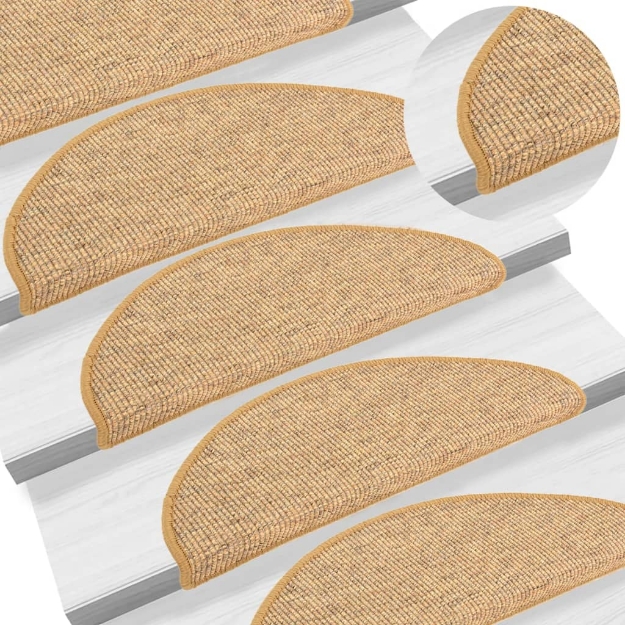 Tappetini Autoadesivi per Scale 15 pz Arancioni 65x21x4 cm