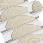 Tappetini Autoadesivi per Scale 15 pz Argento 65x21x4 cm