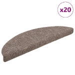 Tappetini Autoadesivi per Scale 20 pz Beige 56x17x3 cm