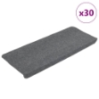 Tappetini Autoadesivi per Scale 30 pz Grigi 65x24,5x3,5 cm
