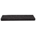 Tappetini Autoadesivi per Scale 30 pz Neri 65x21x4 cm