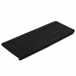Tappetini Autoadesivi per Scale 30 pz Neri 65x24,5x3,5 cm