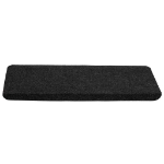 Tappetini Autoadesivi per Scale 30 pz Neri 65x24,5x3,5 cm