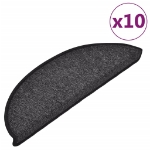 Tappetini per Scale 10 pz 56x17x3 cm Antracite