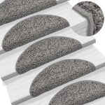 Tappetini per Scale 10 pz 56x17x3 cm Grigi