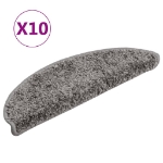 Tappetini per Scale 10 pz 56x17x3 cm Grigi