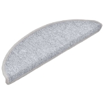 Tappetini per Scale 10 pz 56x17x3 cm Grigio Chiaro