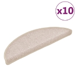 Tappetini per Scale 10 pz 56x17x3 cm Tortora