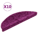 Tappetini per Scale 10 pz 56x17x3 cm Viola