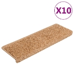 Tappetini per Scale 10 pz 65x21x4 cm Beige