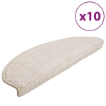 Tappetini per Scale 10 pz 65x21x4 cm Bianchi