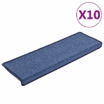 Tappetini per Scale 10 pz 65x21x4 cm Blu