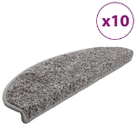 Tappetini per Scale 10 pz 65x21x4 cm Grigi