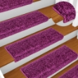 Tappetini per Scale 10 pz 65x21x4 cm Viola