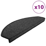 Tappetini per Scale 10 pz 65x24x4 cm Antracite