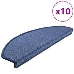 Tappetini per Scale 10 pz 65x24x4 cm Blu