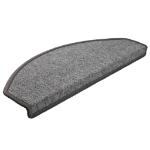 Tappetini per Scale 10 pz 65x24x4 cm Grigio Scuro