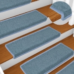 Tappetini per Scale 15 pz 65x21x4 cm Blu
