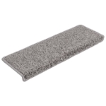 Tappetini per Scale 15 pz 65x21x4 cm Grigio