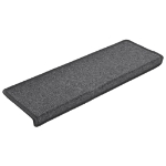 Tappetini per Scale 15 pz 65x21x4 cm Grigio Scuro
