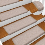 Tappetini per Scale 15 pz 65x21x4 cm Grigio Talpa