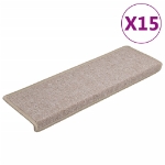 Tappetini per Scale 15 pz 65x21x4 cm Grigio Talpa