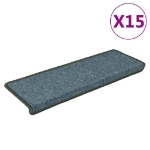 Tappetini per Scale 15 pz 65x21x4 cm Verdi