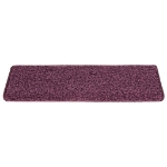 Tappetini per Scale 15 pz 65x21x4 cm Viola Scuro