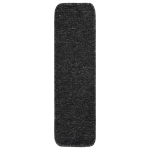 Tappetini per Scale 15 pz 75x20 cm Antracite Antiscivolo