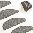 Tappetini per Scale 15 pz Antracite 65x21x4 cm