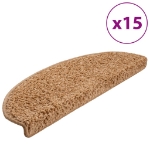 Tappetini per Scale 15 pz Beige 65x21x4 cm