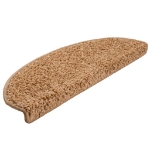 Tappetini per Scale 15 pz Beige 65x21x4 cm