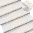 Tappetini per Scale 15 pz Bianchi 56x17x3 cm