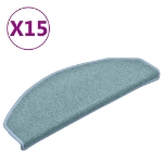 Tappetini per Scale 15 pz Blu 65x24x4 cm