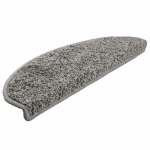 Tappetini per Scale 15 pz Grigi 65x21x4 cm