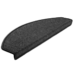 Tappetini per Scale 20 pz Antracite 65x24x4 cm