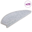 Tappetini per Scale 20 pz Grigio Chiaro 65x24x4 cm