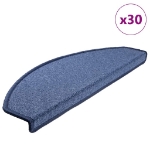 Tappetini per Scale 30 pz Blu 65x24x4 cm