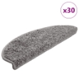 Tappetini per Scale 30 pz Grigi 65x21x4 cm