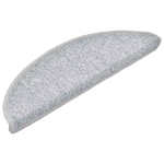 Tappetini per Scale 30 pz Grigio Chiaro 56x17x3 cm